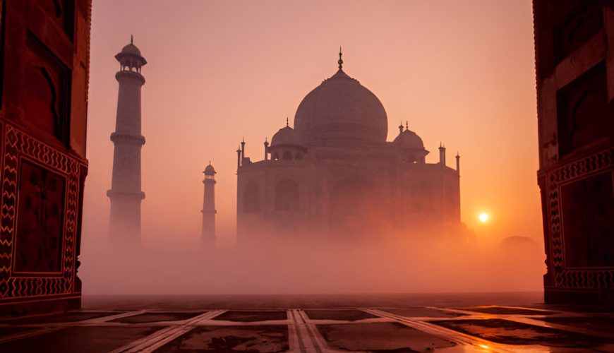 Taj Mahal Sunset
