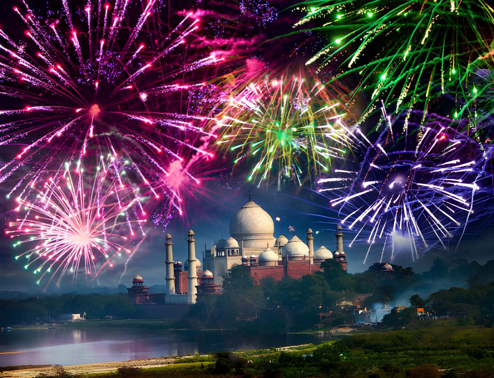 New Year’s Eve by the Taj Mahal