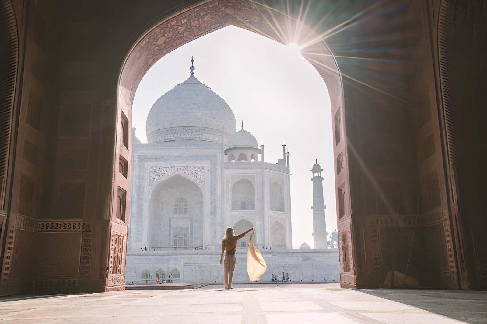 the Taj Mahal