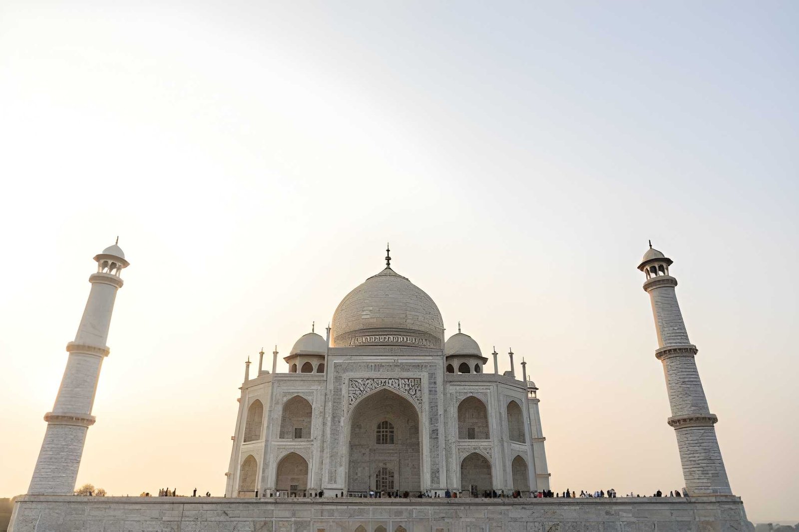 the Taj Mahal