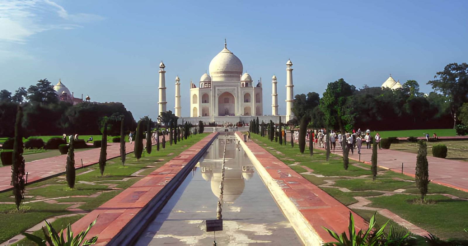 the Taj Mahal
