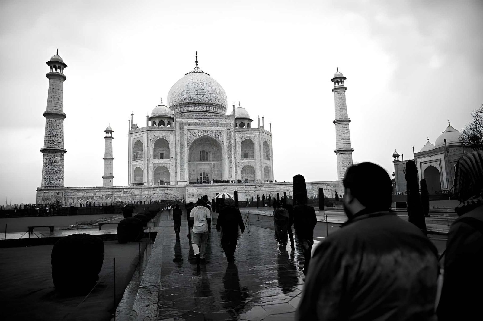 The Taj Mahal During Rain