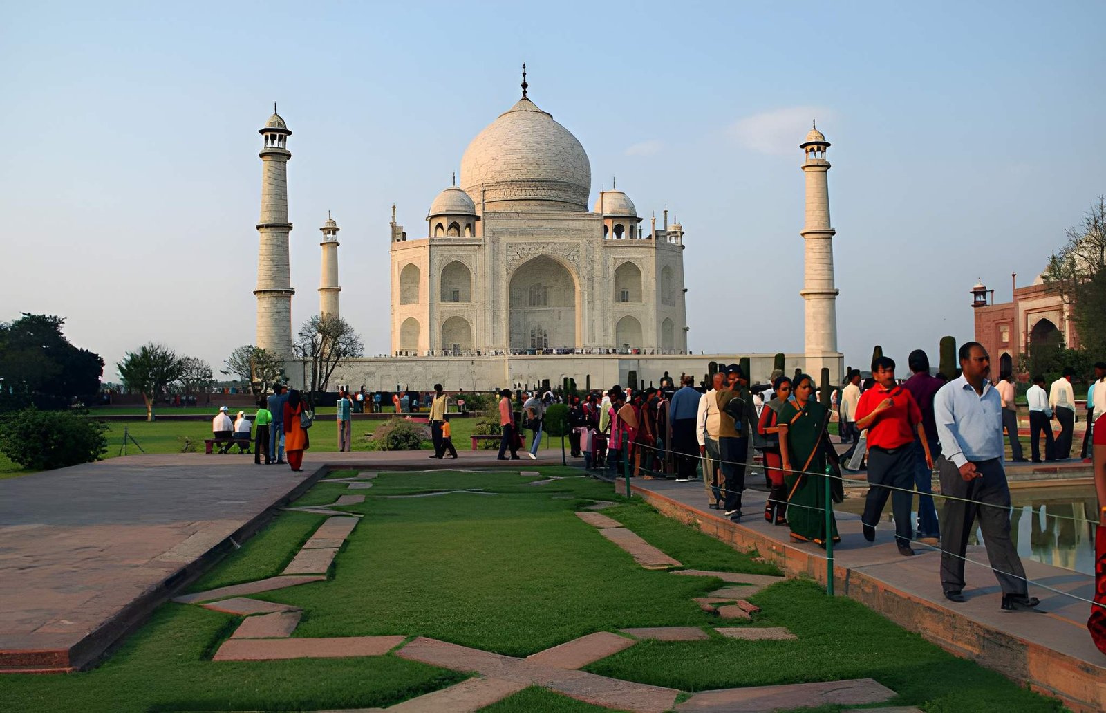 the Taj Mahal