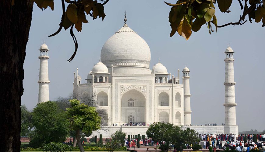 the Taj Mahal