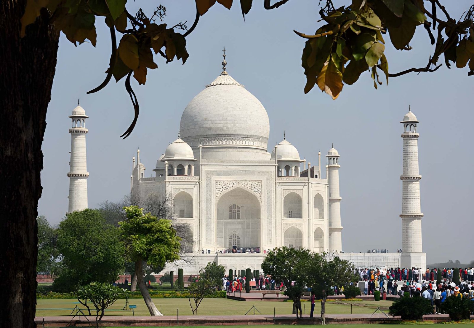 the Taj Mahal