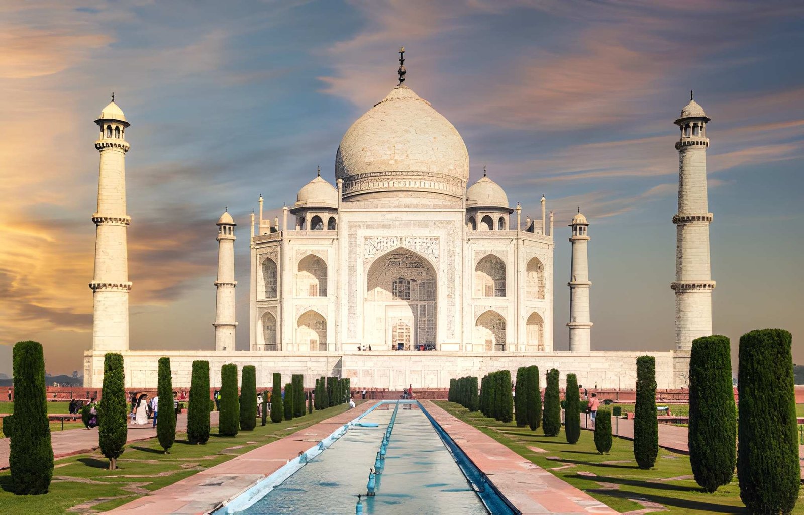 the Taj Mahal