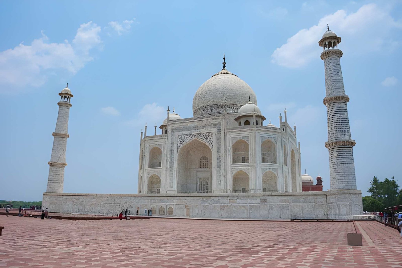 the Taj Mahal