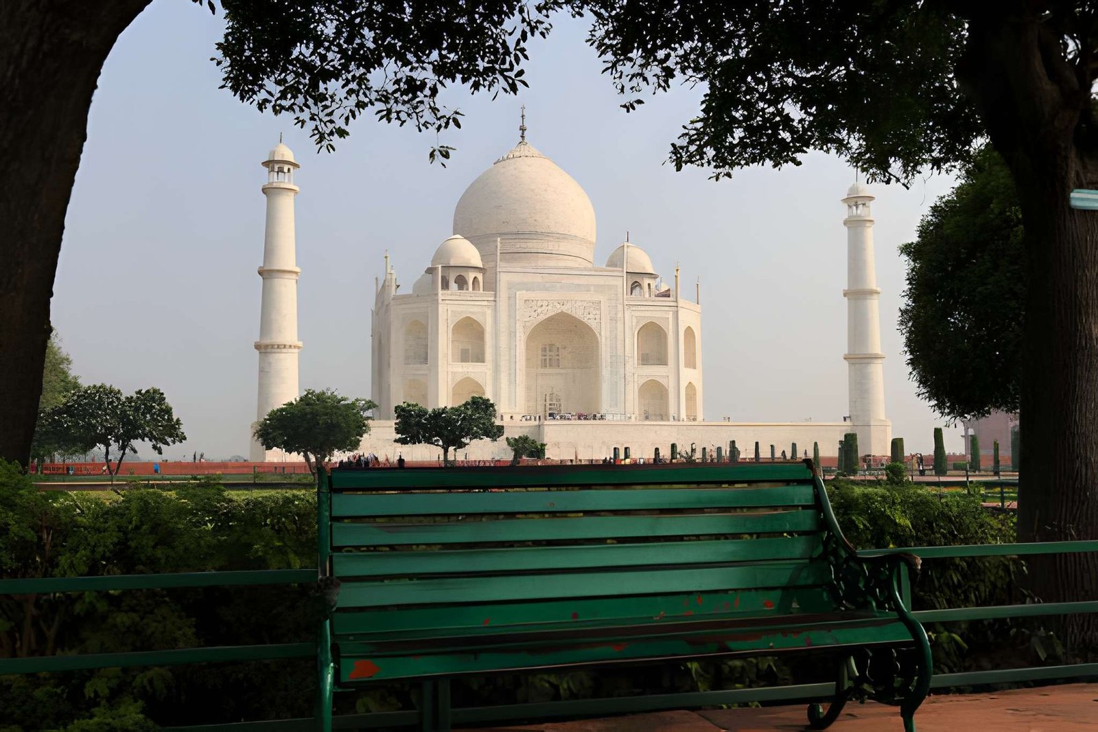 the Taj Mahal